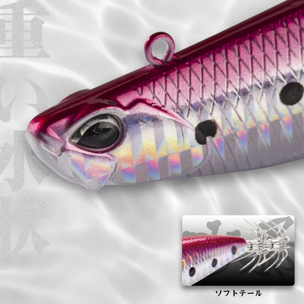 Hunthouse-señuelo duro de pesca de calamar, lápiz de Jigging, LW522, 110mm, 26,7g, Egi, Suqid, Leurre, Tip-run, gancho de pesca