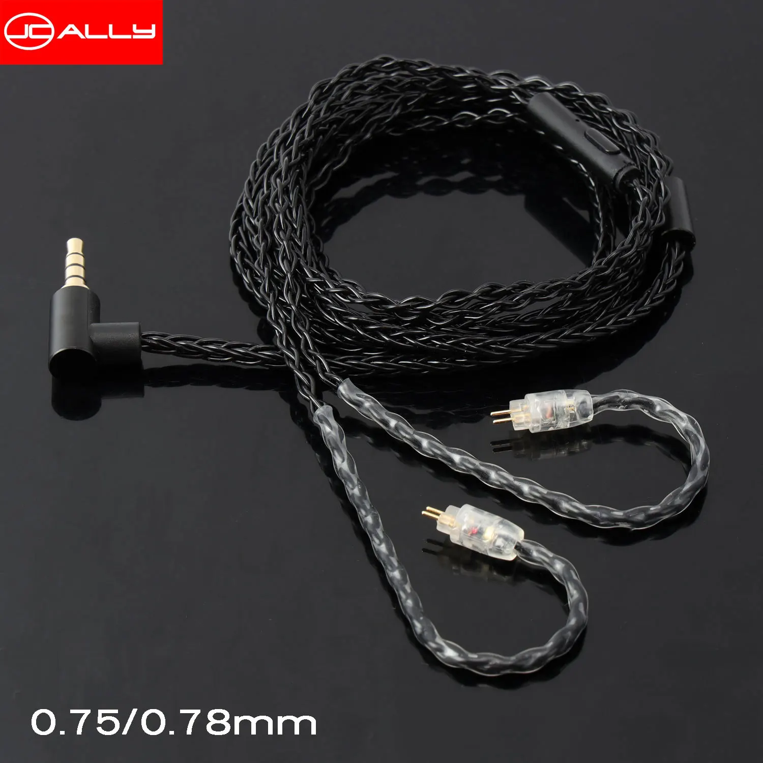 Mới Cho Shure Mmcx A2DC 0.78M KZ/TRN/QDC/ZSN/UE/CCA ZS10 PRO tai Nghe Nhét Tai Cáp 8N Có Mic Cáp Nâng Cấp Oxy-Miễn Phí Cáp Đồng