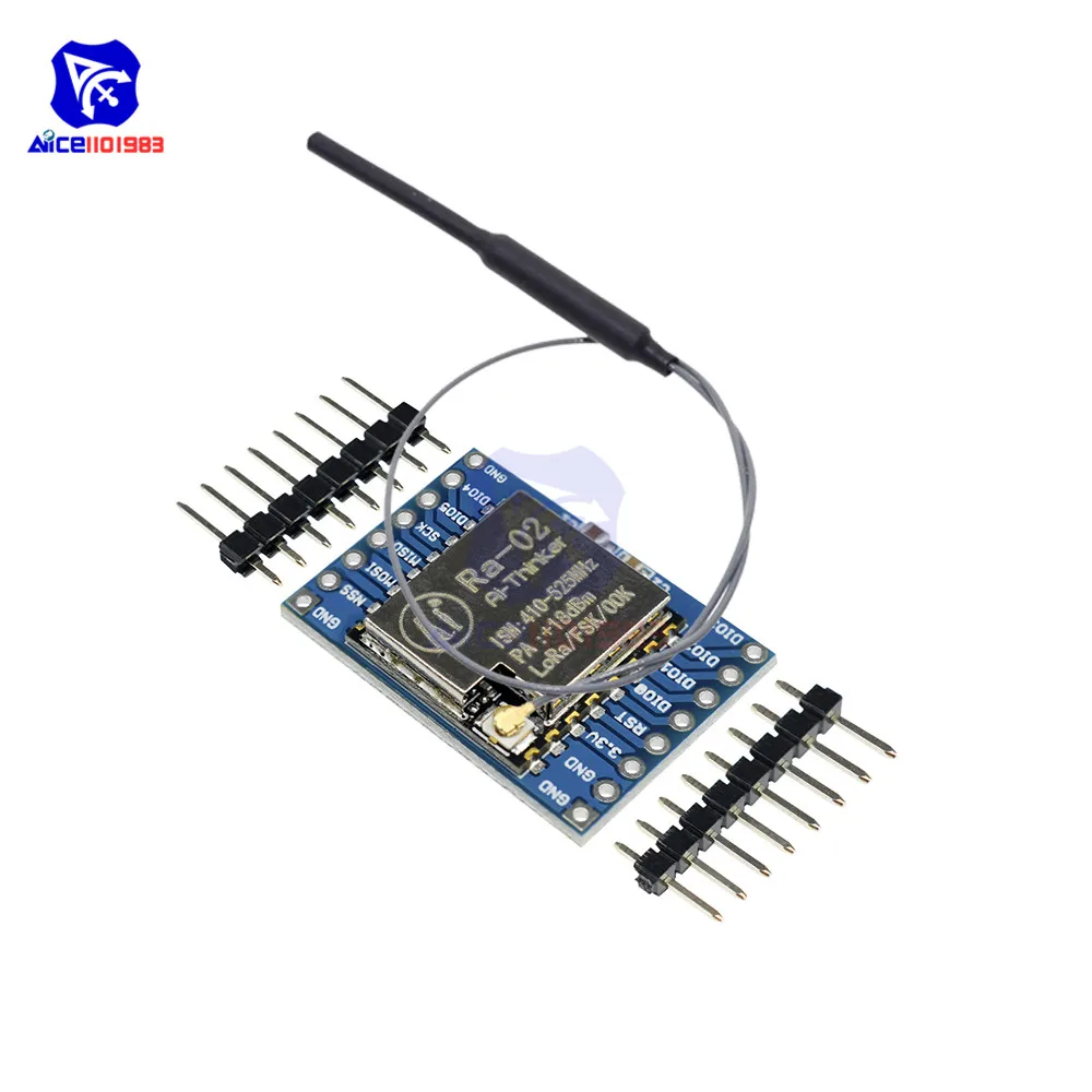 433MHZ SX1278 LoRa Module 433M 10KM Ra-02  Wireless Spread Spectrum Transmission Board 2.4G IPX Antenna for Smart Home