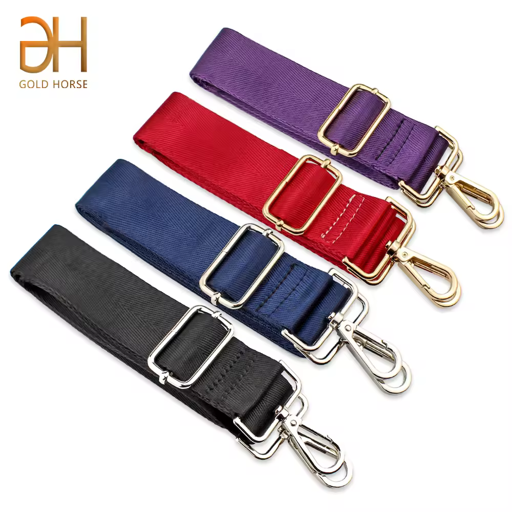 Nylon Shoulder Bag Strap Wide Spare Bag Strap Pure Color Women's Nylon Messenger Bag Accessories Bag Straps