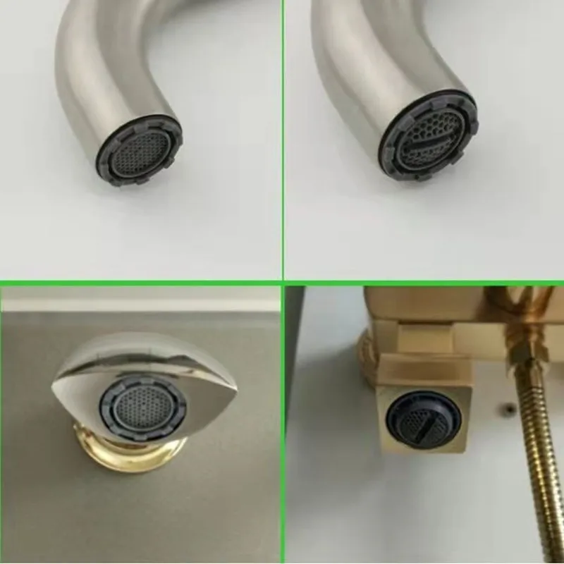 16 18 22 24 To M22  Kitchen Faucet Aerator Outlet Filter and Hidden Faucet Adapter With Wrench Bubbler Water Purifier Connectors