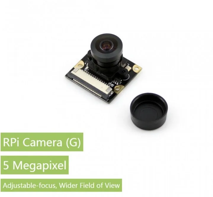 

RPi Camera (G), Fisheye Lens,Raspberry Pi Camera Module,Wider Field Of View,5 megapixel OV5647 sensor,Adjustable focus distance