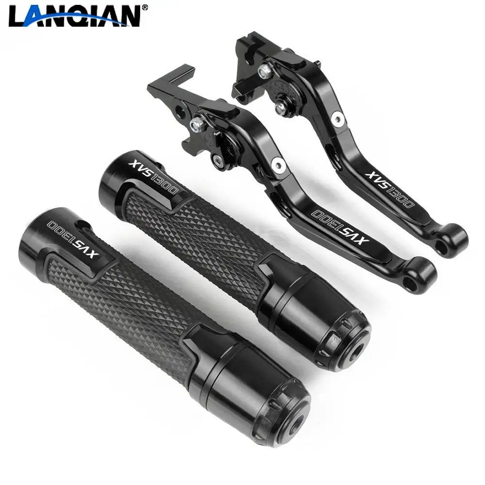 Motorcycle Brake Clutch Levers Handlebar Hand Grip Ends For Yamaha XVS1300 V-STARDELUXE / STRYKER BULLETCOWL / STRYKER 2011-2017