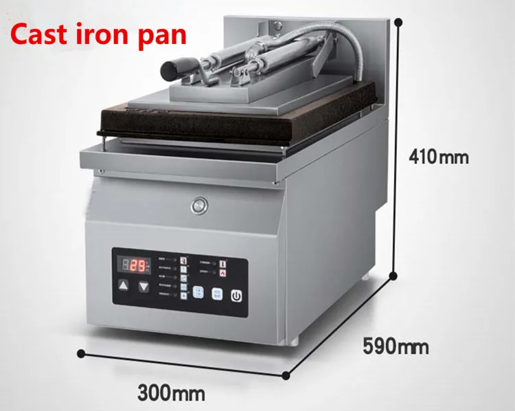 2020 Top quality best selling factory price cast iron automatic dumpling fryer/ gyoza frying pan machine with CE