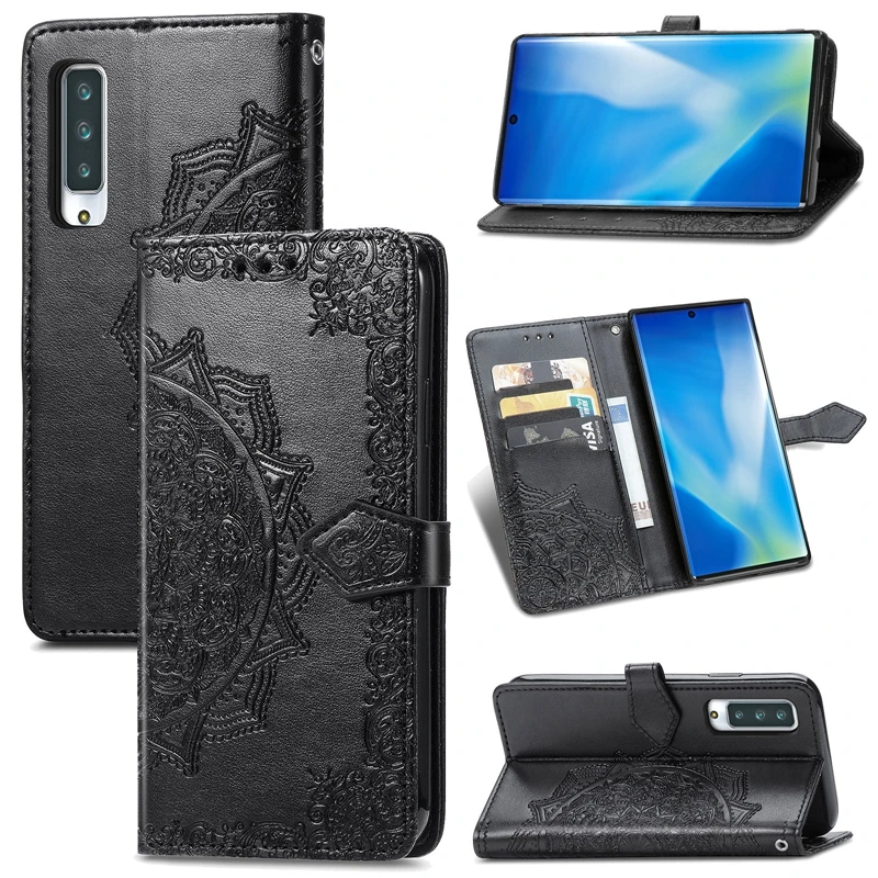 Mandala Pattern Wallet Flip Phone Case for Fujitsu Arrows NX9 F-52A 5G F-51A Be4 F-41A Be3 F-01L F-02L