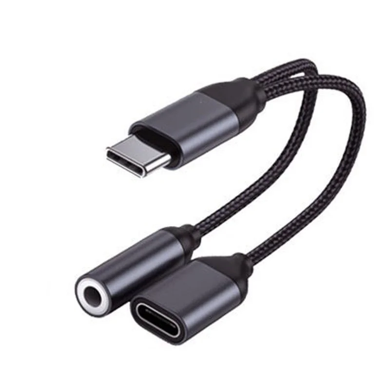 USB Type C Adapter For Huawei Mate 20 P40 P20 Pro Xiaomi Mi6 8 Mix2S Oneplus 3.5mm Jack Aux  Charging Connector