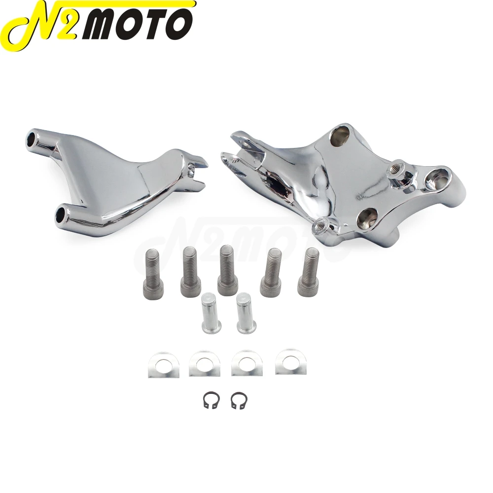 Motorcycle Rear Footrest Foot Peg Mount Bracket For Harley Sportster 1200 Custom XL1200C Iron 883 XL883N SuperLow XL 1200T 48 72