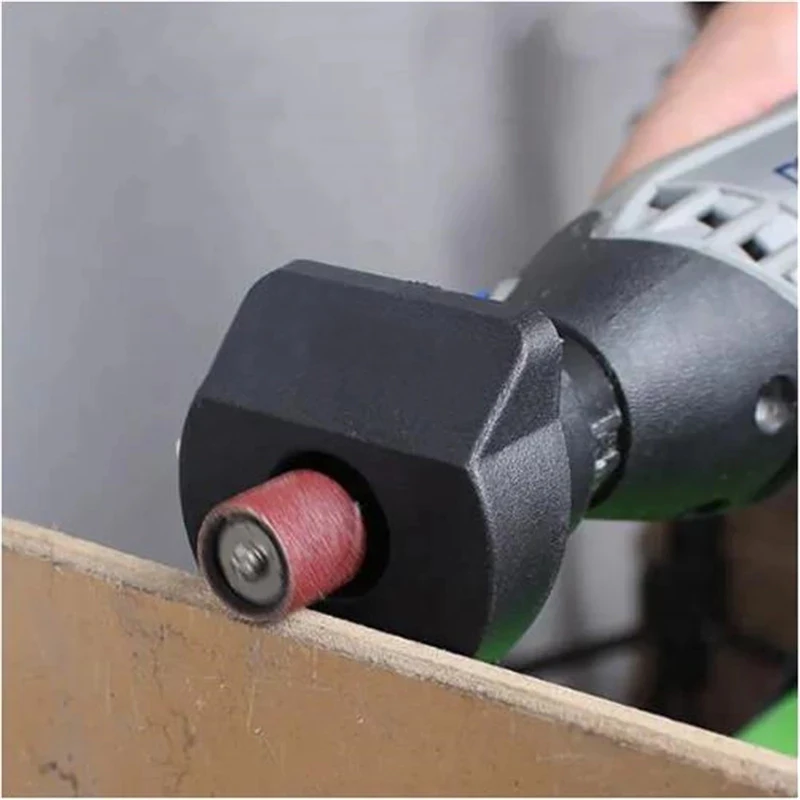 Sanding and Grinding Guide Attachment Locator Positioner for Rotary Dremel Tool Drill Adapter Woodworking Accessories