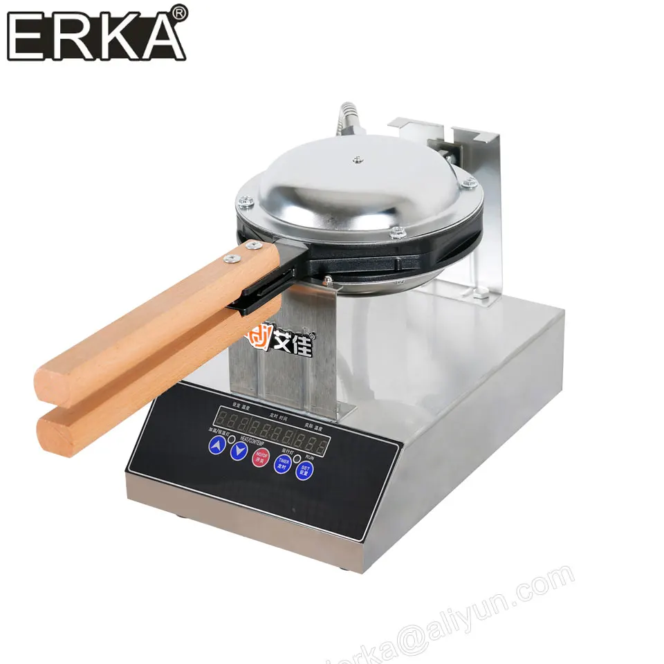 ERKA directly factory price Commercial electric  Non-stick bubble egg waffle maker style puff cake oven machine 110V 220V