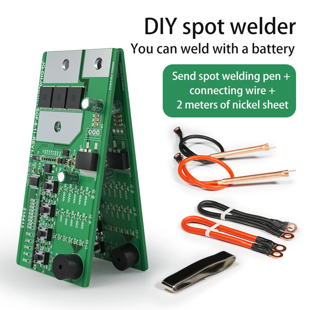 DIY Mini Spot Welder Welding Machine 0.1~0.3mm Nickel Sheet Welding Tool Intelligent Control Spot Welder For 18650 26650 Battery