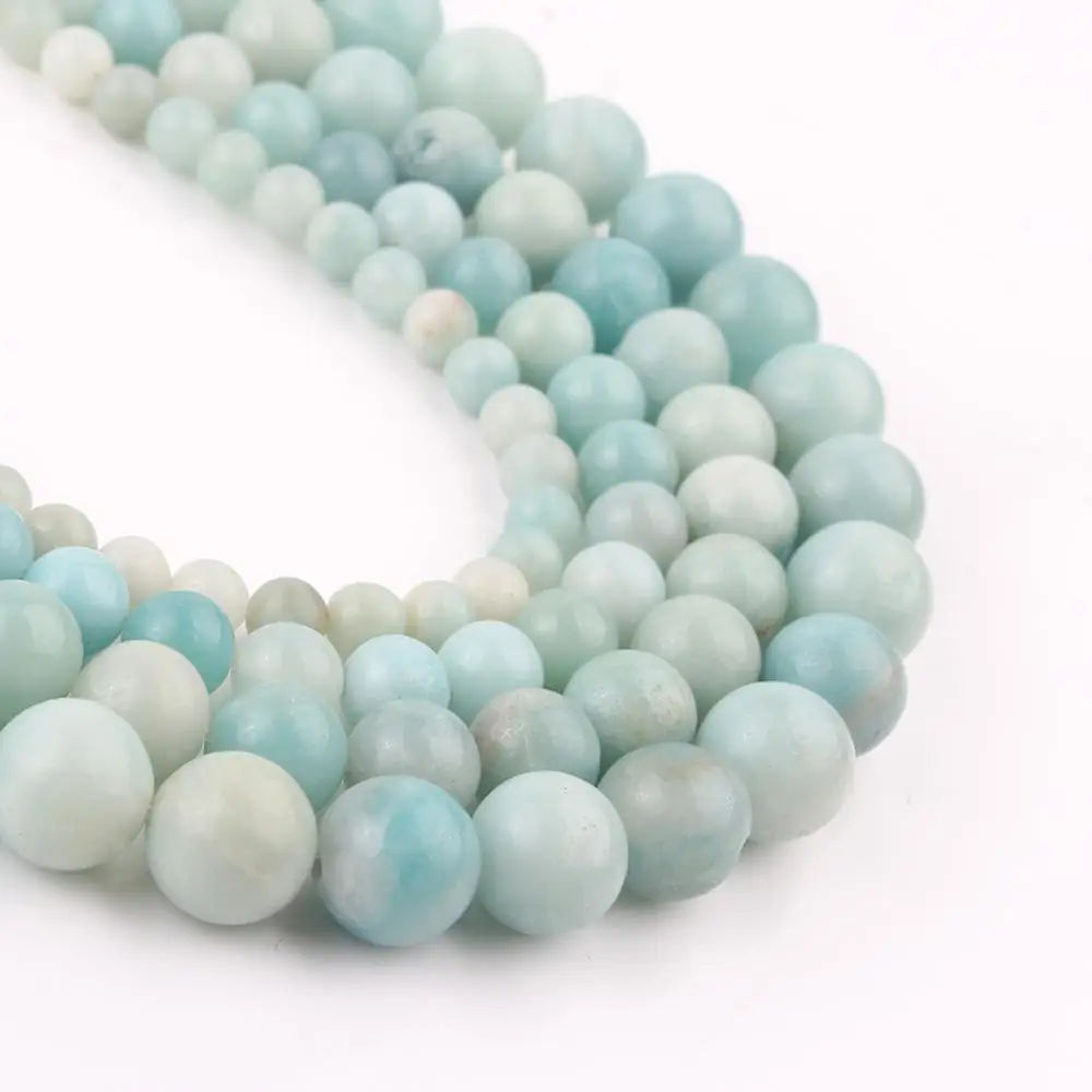 47 Style Mineral Beads Natural Stone Amazonite Rhodonite Sediment Jades Jaspers Stone Beads for Jewelry Making DIY Bracelet 15\'\'