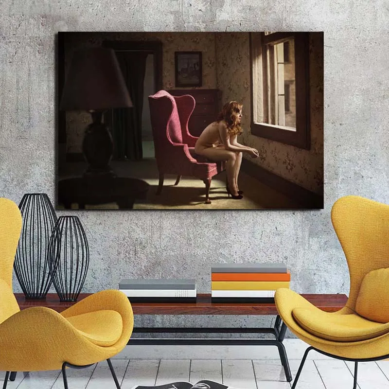 Canvas Painting Edward Hopper Wall Artwork Poster Realism Picture Print Woman Home Decor Nordic Modular for Living Room