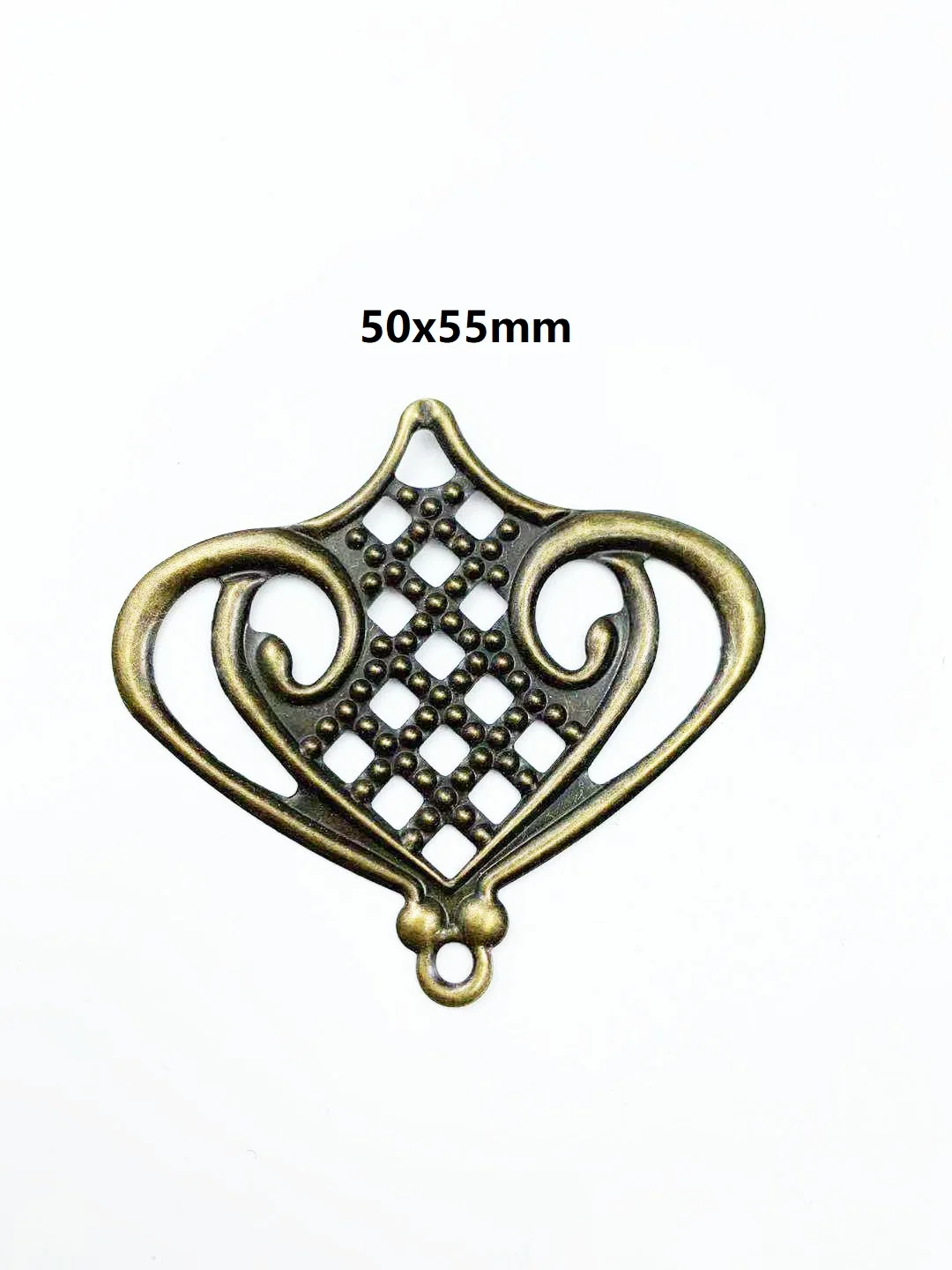 20Pcs Filigree Flower Wraps Metal Crafts Gift Decoration DIY Findings Connectors