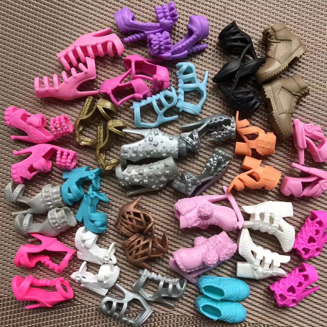 1/6 Doll Shoes Boots Sandals Girl DIY Dressing Doll Toys Decors Shoes For FR IT Barbe Dolls Colorful Doll Accessories DIY Parts