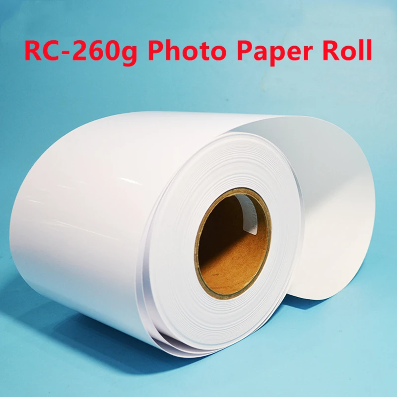 65meters Premium Quality New Fast Dry 240g Glossy Fujifilm DX100 Inkjet Photo Paper Roll Specular Photographic Paper For Epson