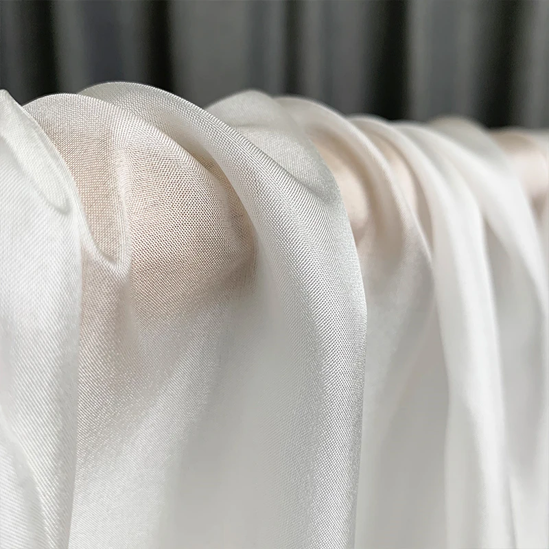 100 Meters 16 Mm Habutai Fabric 100% Mulberry Silk Off White Color 140 Cm Width Small Wholesale SH1