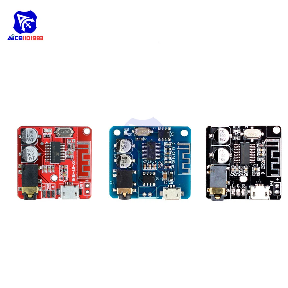 diymore Mini Bluetooth 4.1/ 5.0 MP3 Lossless Decoder Amplifier Module Micro USB 3.5mm Audio Output Amplifier Board for Car Auto