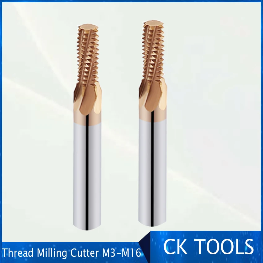 Steel thread milling cutter M3 M4 M5 M6 M8 M10 M12 M14 M16 full tooth milling cutter steel parts stainless steel aluminum alloy