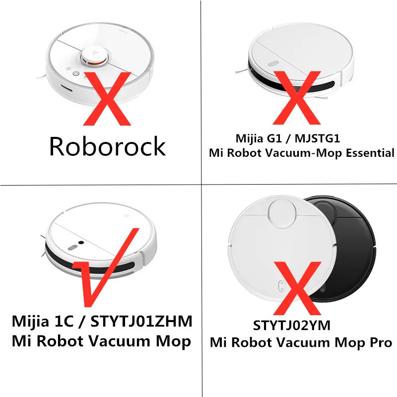 Side Brush for Mi Robot Vacuum Mop , Model : For Xiaomi Mijia 1C / STYTJ01ZHM Robotic Vacuum Cleaner Replacements