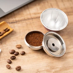 RECAFIMIL Update Reusable Coffee Capsule for Nespresso Vertuoline GCA1 & Delonghi Maker Refillable Stainless Steel Coffee Pod