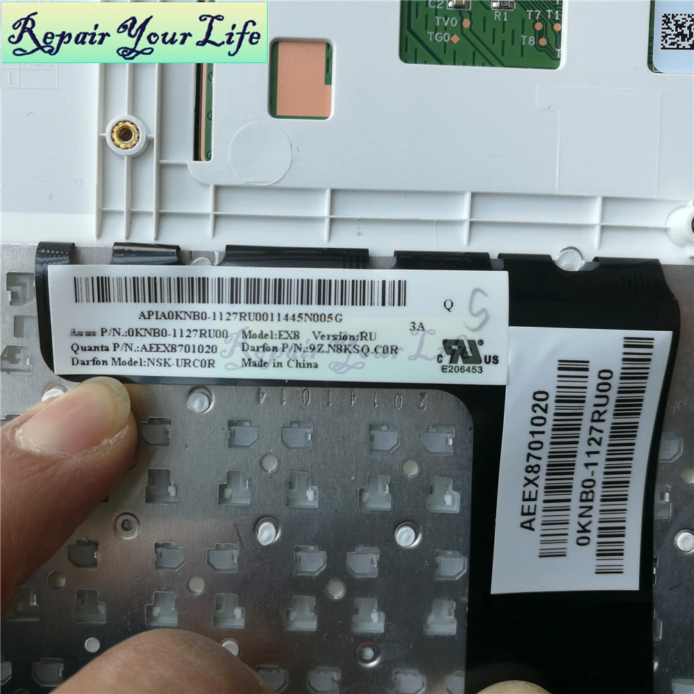 RU Russian Palmrest Top Case Keyboard For Asus X200 X200CA X200MA X200LA White Keycaps Keyboards Laptop Parts 90NB02X1 R30280