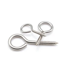5pcs M3 M4 M5 Self-tapping Screws Sheep Eye Screw Bolt Ring Hook 304 Stainless Steel