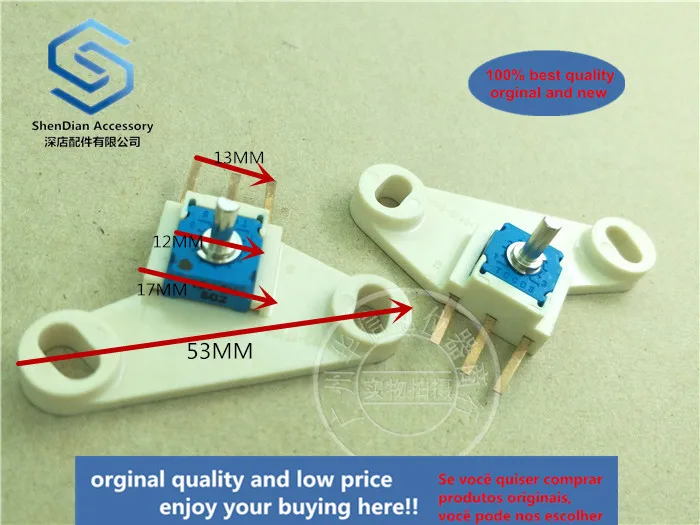 1pcss 100% new and orginal TOCOS RVQ121 12V 502 5K PPS-GF40 360r Ceramic potentiometer with plate