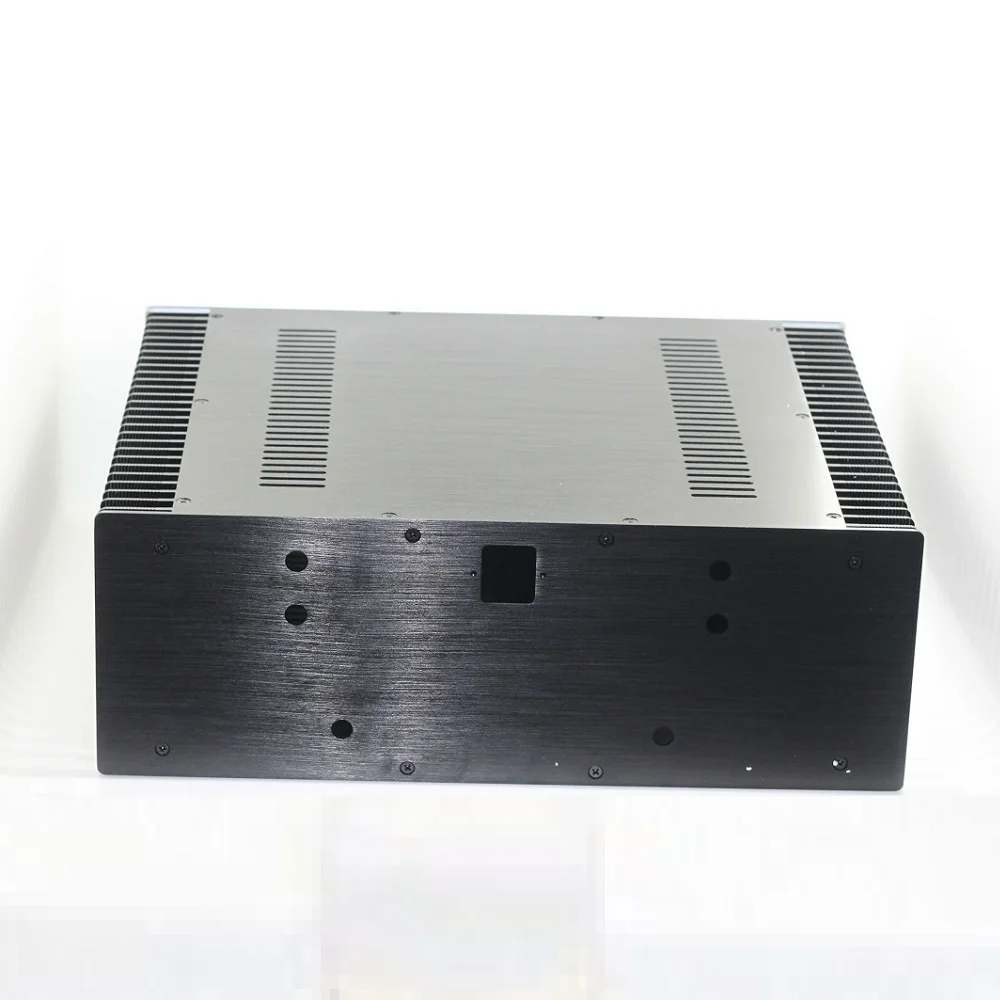 430x150x361mm Brushed Aluminum Preamp Amplifier Case Power Amp Box Hi End DIY Audio Music Chassis DAC Decoder Enclosure Hifi PSU