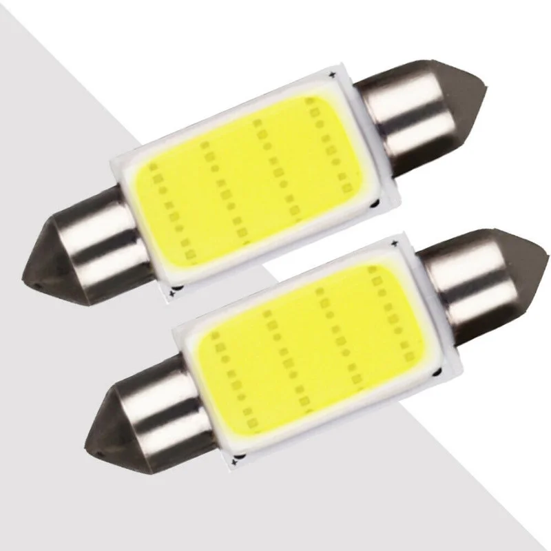 

2pcs COB 39mm Festoon Interior Dome LED Reading Light Roof Car Tuning 7000K Xenon Lamp White Bulbs Interior Parts Car Products