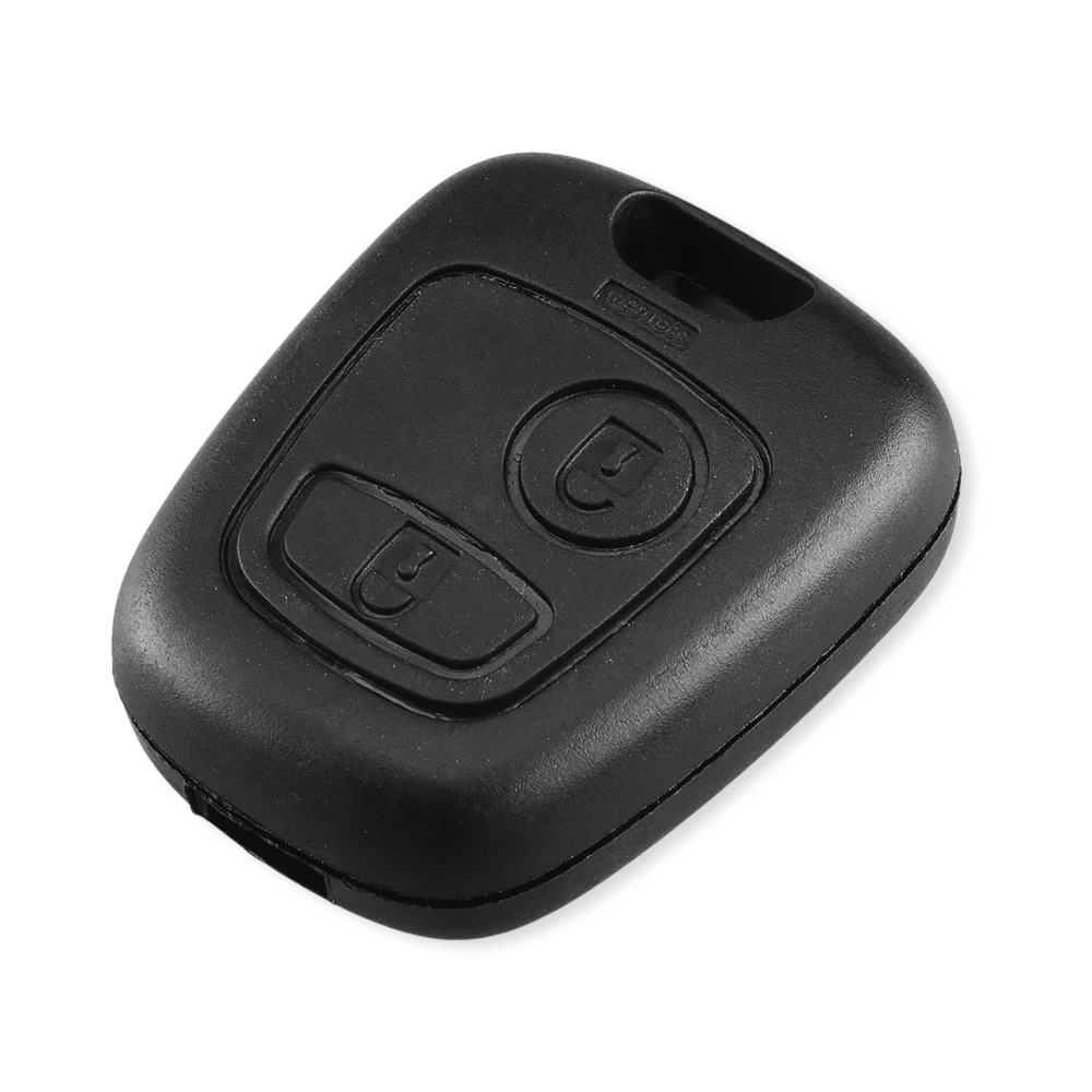 KEYYOU-carcasa de llave de repuesto para coche, mando a distancia con 2 botones, sin logotipo, para Toyota, Peugeot 107, 206, 207, 306, 407, Citroen