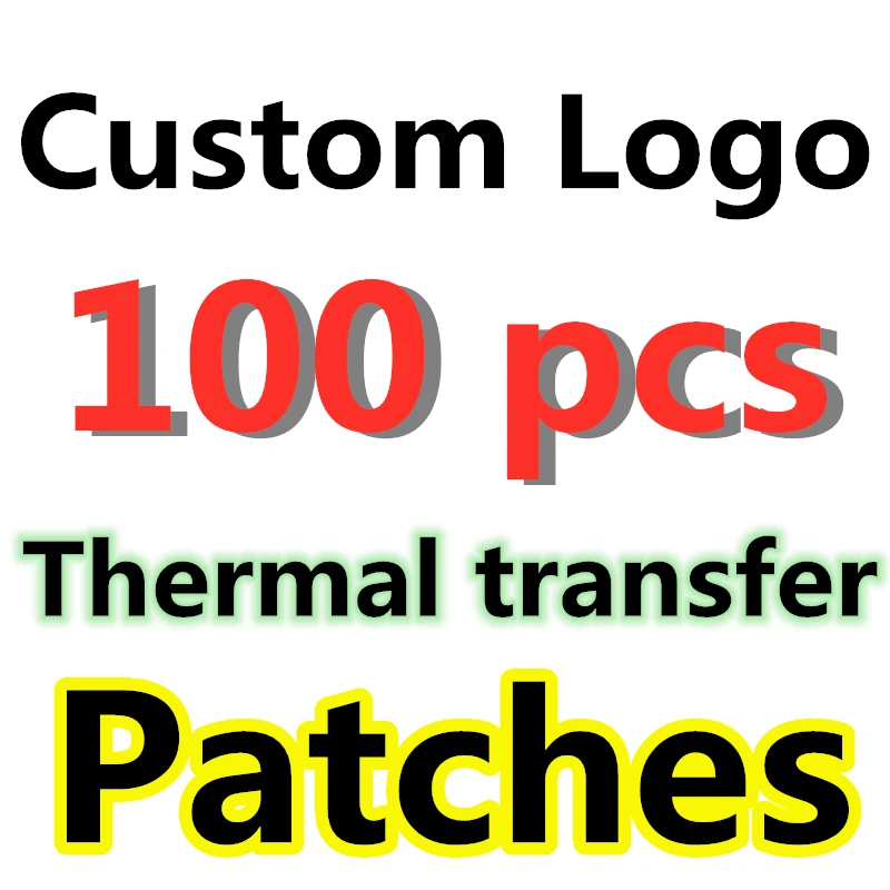 Vinyn Clothing Brand Logo Stickers Thermal Transfer Brand Chenille Appliques Cheapest Custom Logo Heat Transfer Iron on Patch