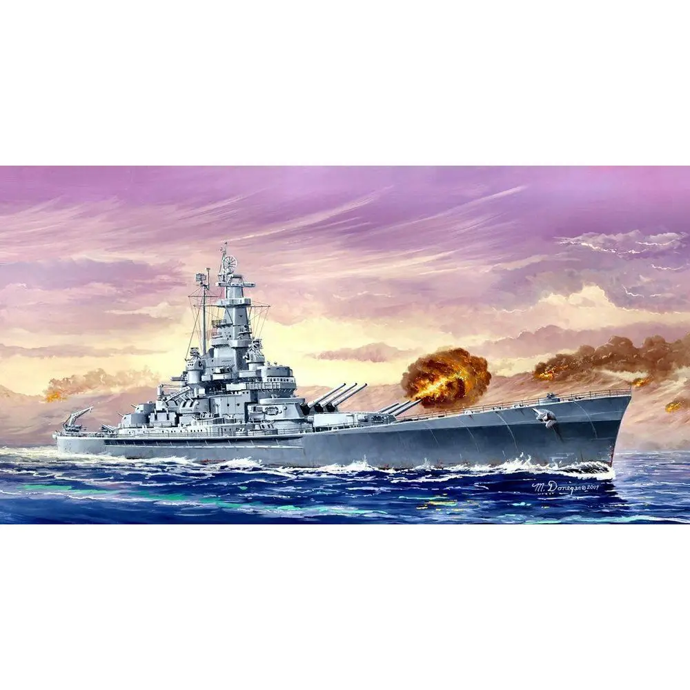 Trumpeter 05761 1/700 USS Massachusetts (BB-59) -Mô Hình Quy Mô Bộ