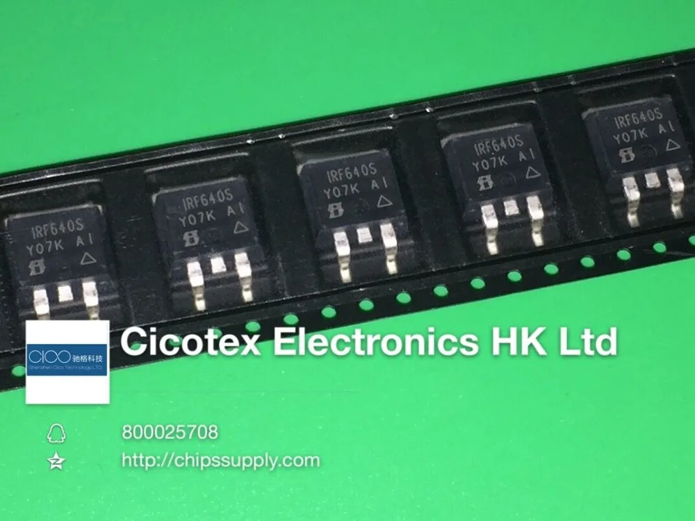 

5 шт./лот IRF640S-263 IRF640SPBF 640 MOSFET N-CH 200 V 18A D2PAK IRF640STRLPBF