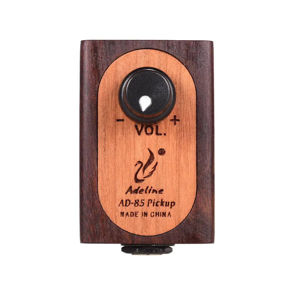 Adeline AD-85 Wooden Guitar Pickup Ukulele/Kalimba/Madolin Pickup with Volume Control Guitar Classical Pickup Transducer