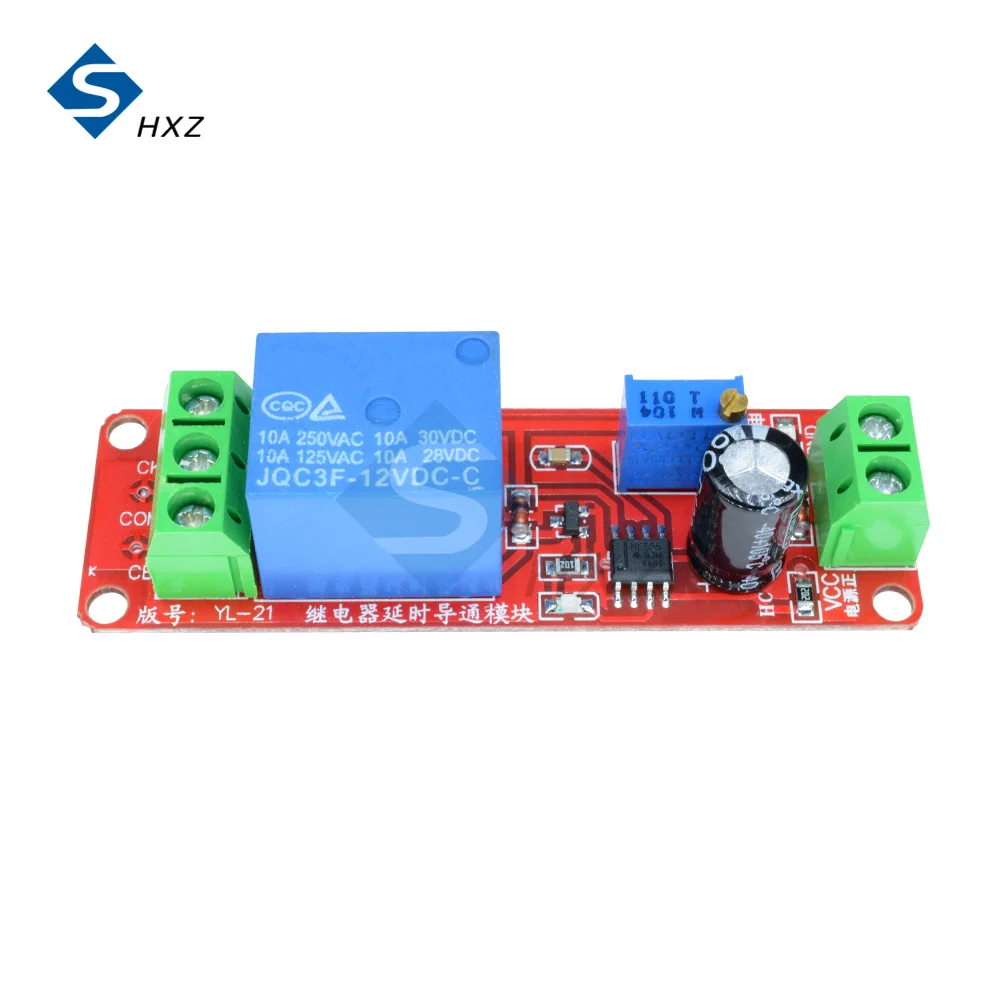 NE555 DK555 DC12 V Timer Switch Adjustable Disconnect Module Time delay relay Module DC 12V Delay relay shield 0~10S