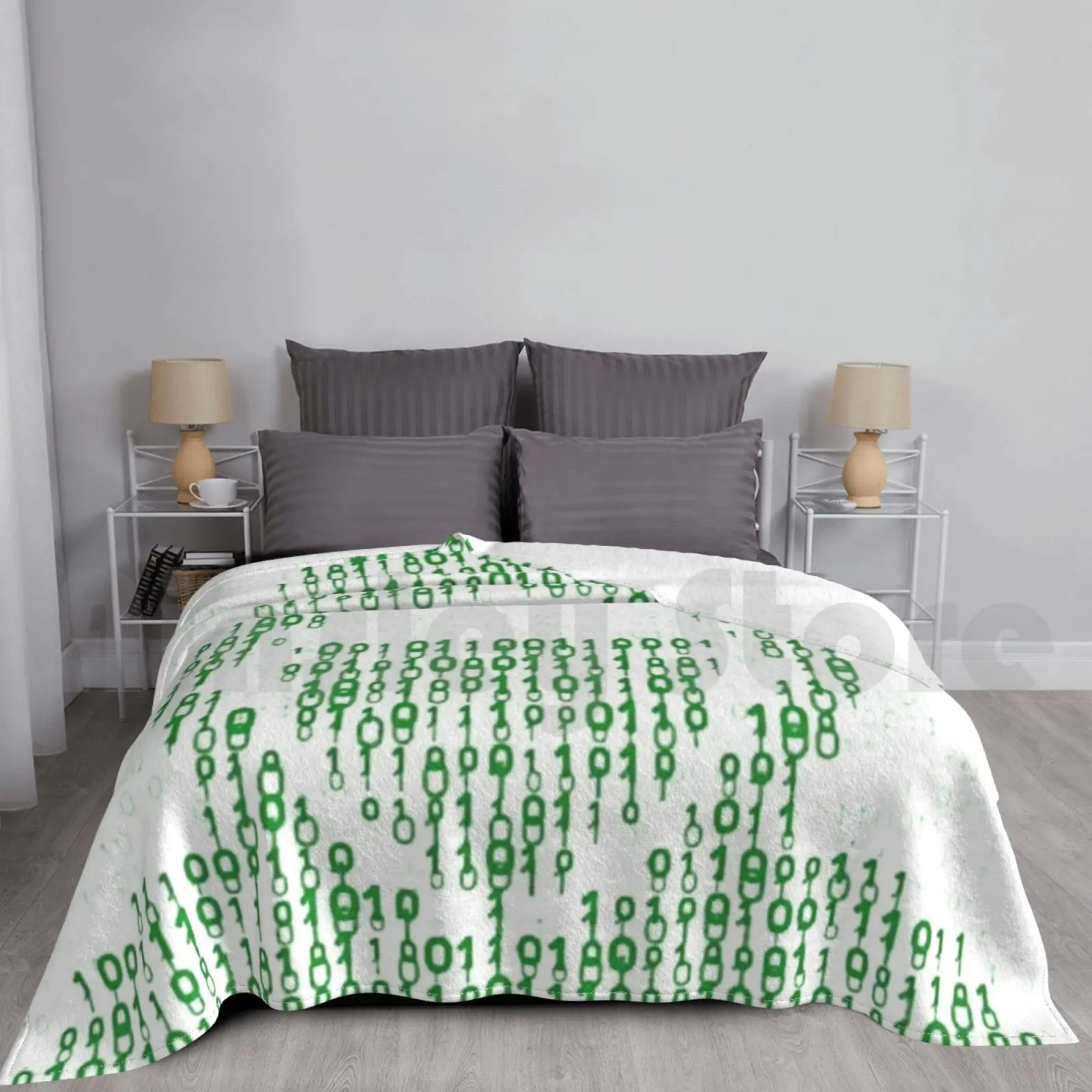 Hacker Blanket Fashion Custom Hacker Fork Bomb Hackers Computer Bash Funny Programming Code Trump White Text