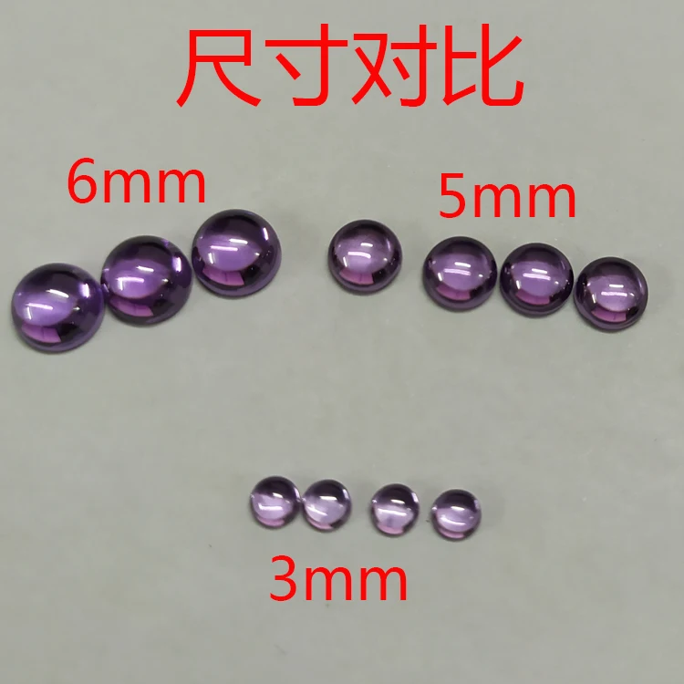 9 colori 20 pezzi 3 ~ 12mm AAAAA forma rotonda Cabochon bianco, Voilet, oliva, viola, nero, rosa zirconi cubici allentati perline di pietra cz