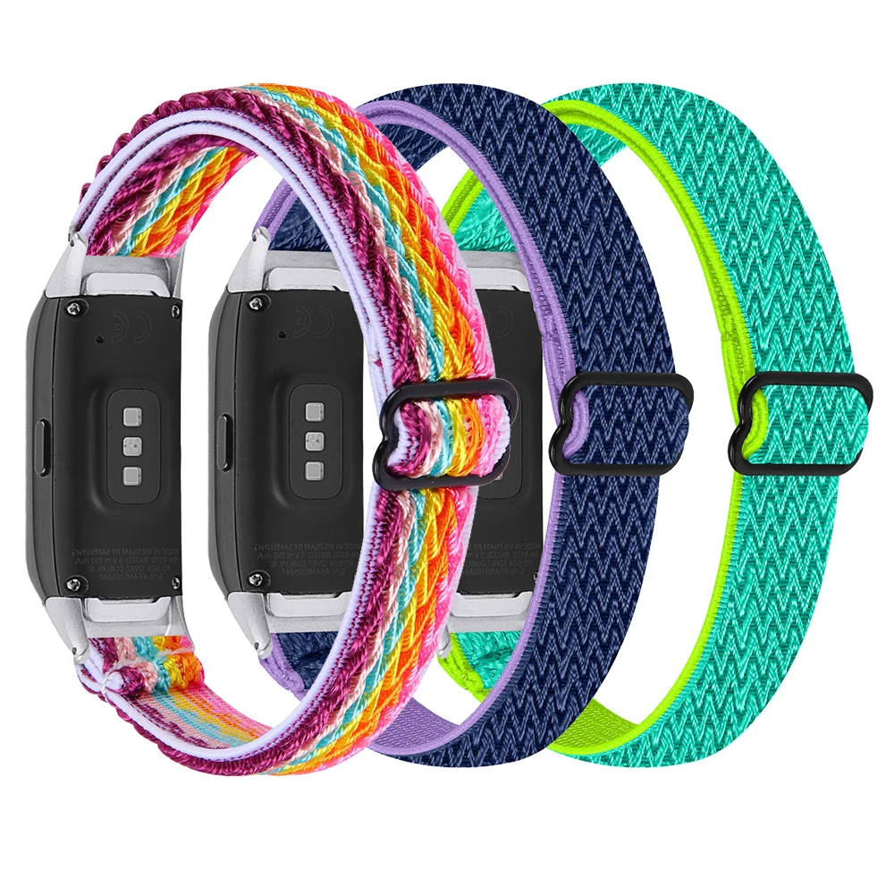 Essidi New Braid Elastic Nylon Strap For Samsung Galaxy Watch Fit R370 Sports Bracelet Wrist Band Loop For Samsung Fit R370