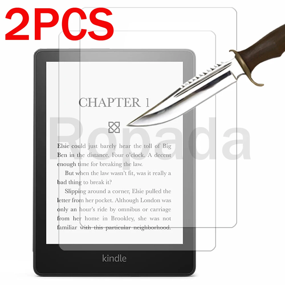 

2PCS glass screen protector for Kindle paperwhite 2021 11th 6.8'' Kindle 3 4 5 8th 10th generation 6 ereader protective film