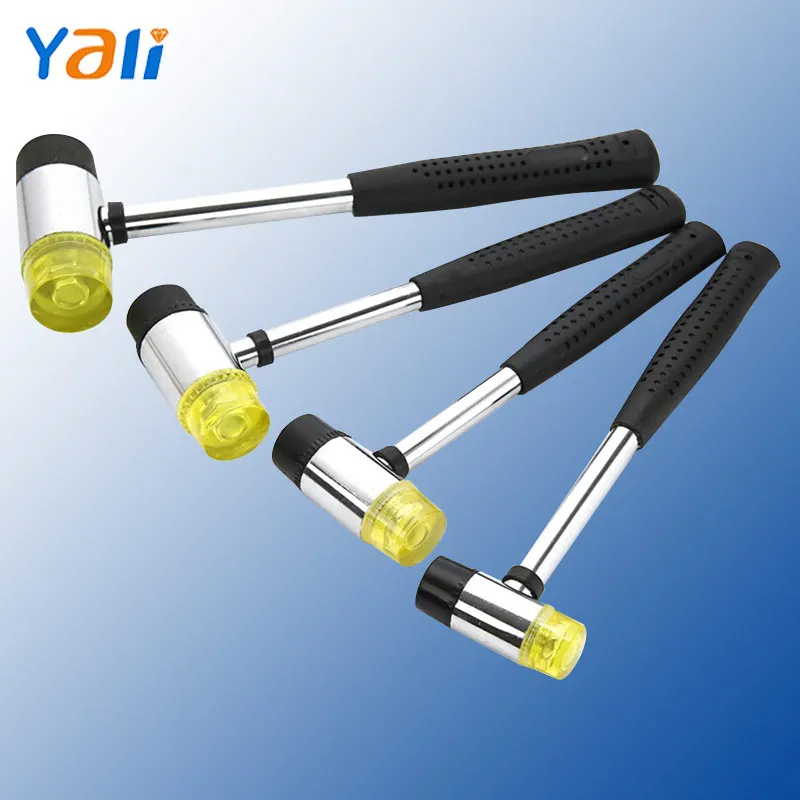 High Quality Multifunctional 25mm 30mm 35mm 40mm Double Face Tap Hammer Nylon Head Rubber Mallet Jewelry Making Tool