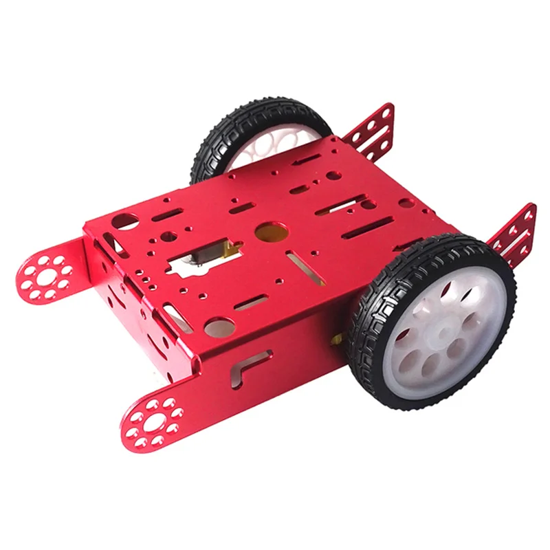 2WD Nhôm Xe Mới Giáo Dục Đồ Chơi Robot Thông Minh Trên Xe Ô Tô Khung Xe Hợp Kim 2WD Robot Thông Minh Sườn Xe Ô Tô Bộ DIY MBOT Xe Ô Tô