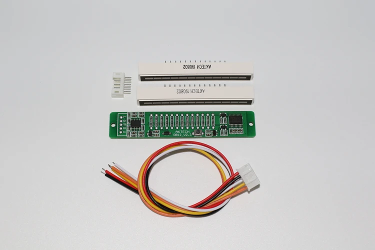 LINK1 Dual 12 Level indicator VU Meter music Audio Level Meter Stereo Amplifier Board AGC Mode DIY KITS