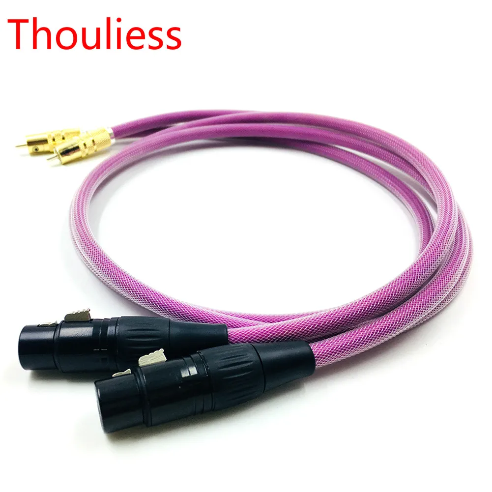 

Thouliess Pair HIFI Cardas 2RCA Male to 2XLR Female Cable XLR Balanced Reference Interconnect Audio Cable with XLO HTP1 Cable