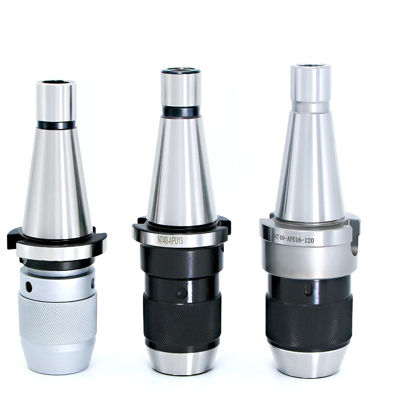1set NT30 APU16(1-16mm)  NT30 APU13(1-13mm) NT40 APU16 arbor keyless dirll chuck self-tight holder for CNC machine tools