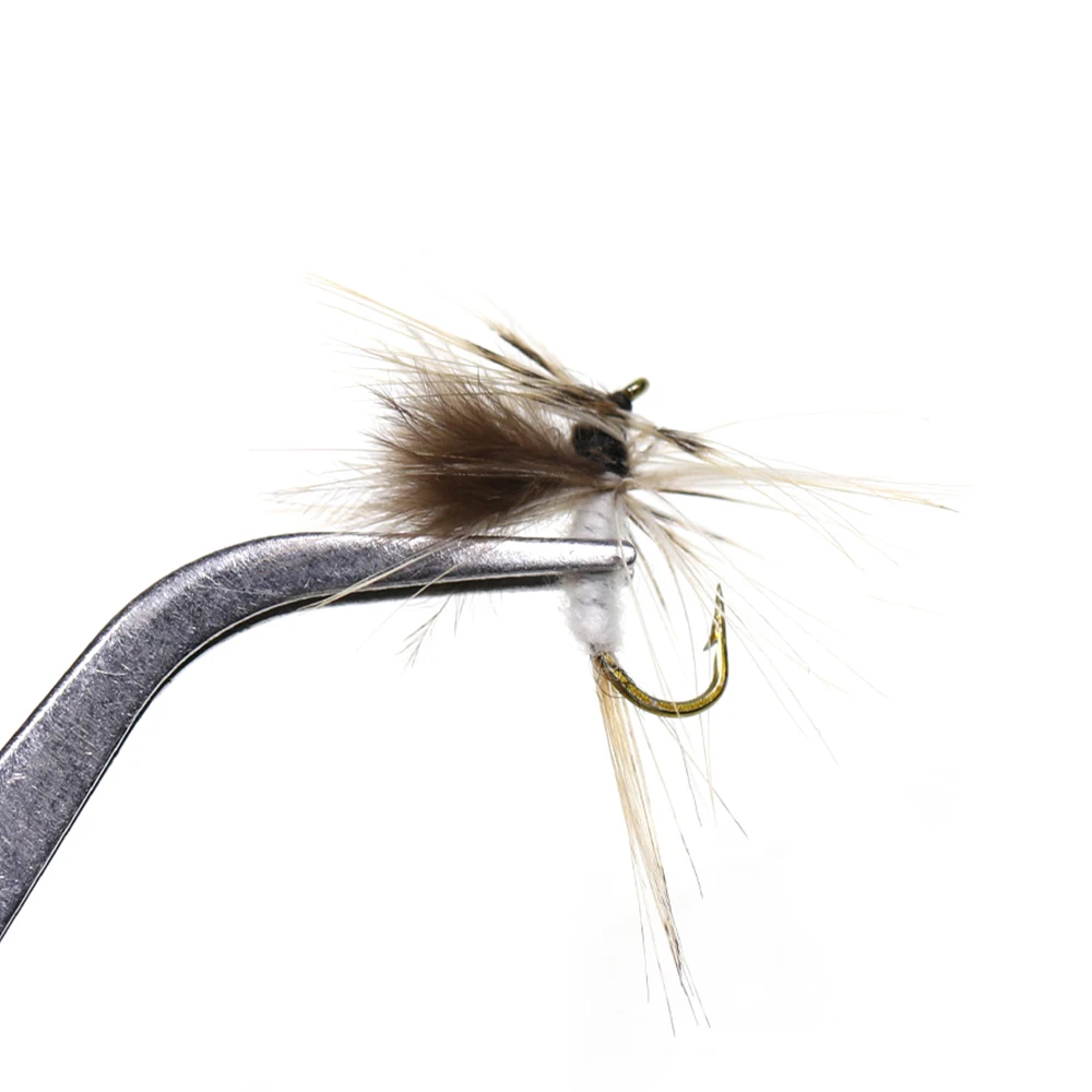 ICERIO 8PCS 16PCS Grey Mosquito Mayfly Dry Flies Trout Fly Fishing Lures #14