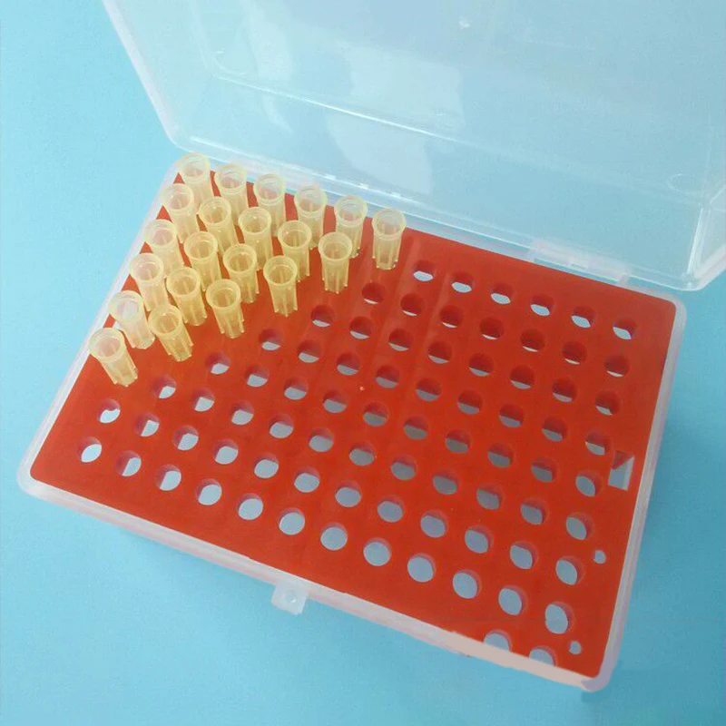 Tip Box Plastic Box For Pipette Tips 200 ul 96 Wells Chemical Biological Laboratory Pipette Tip Cartridge For 200 ul Tips 1 / PK