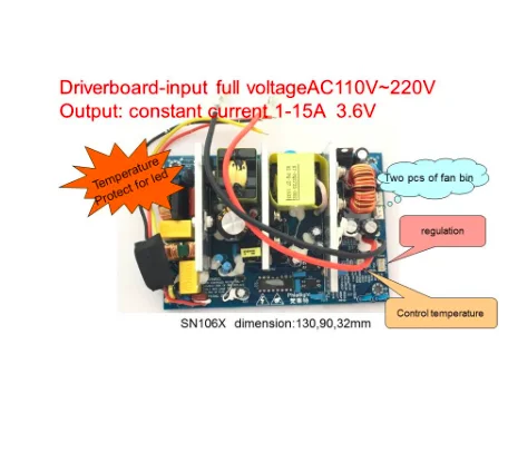 led endoscope lighting source module input full Voltage AC110-220v.High CRI90 LED controller konb and led display-SN1067H