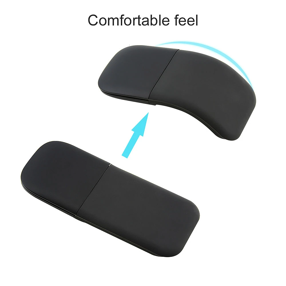 CHYI Wireless Foldable Touch Mouse Ergonomic Usb Computer Laser Silent PC Mause 3d Arc Slim Mice For Microsoft Laptop Macbook