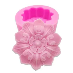 3D Silicone Soap Molds Flower Shape Silicone Mold for Soap Making Soap Bath Bomb Mold Shapes DIY Handmade Decorating Mould Tools