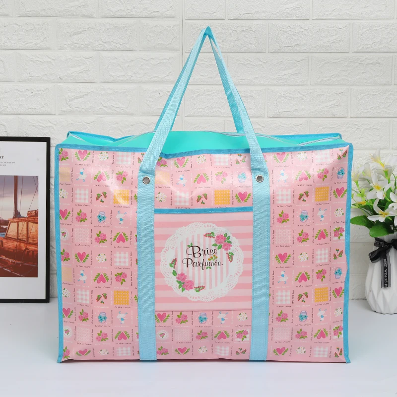 Verdicken Quilt Organizer Lagerung Tasche Gepäck Taschen Tragbare Einkaufen Reisen Feuchtigkeit Beweis Paket Kleidung Studenten – Detail 2